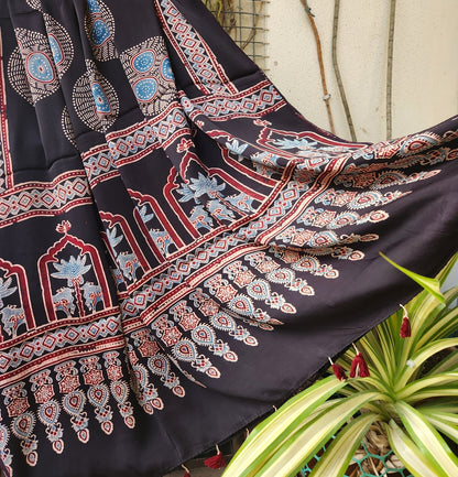 AJRAKH SILK DUPATTA