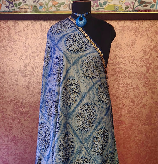 AJRAKH SILK DUPATTA