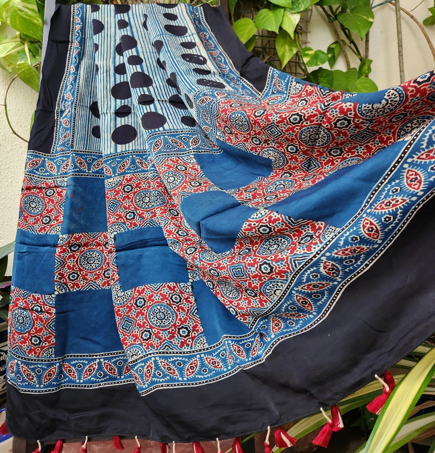 AJRAKH SILK DUPATTA