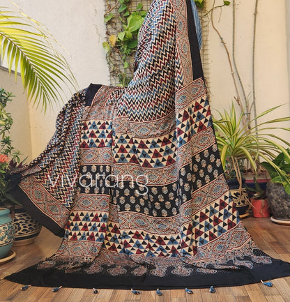AJRAKH SILK SAREE