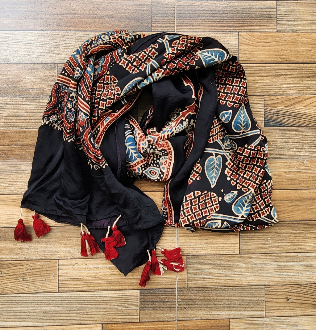 ajrakh stole ajrakh dupattas modalsilk stoles gift Indian Diwali gifts corporate gifts