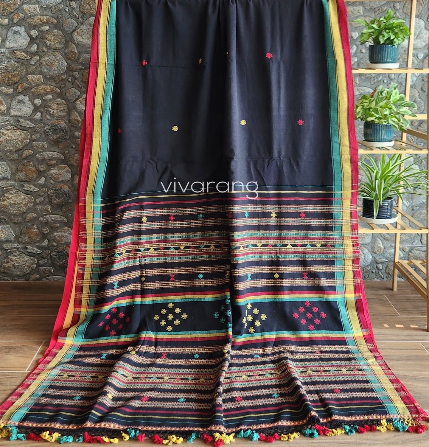 Bhujodi saree cotton saree handloom saree officewear saree black saree