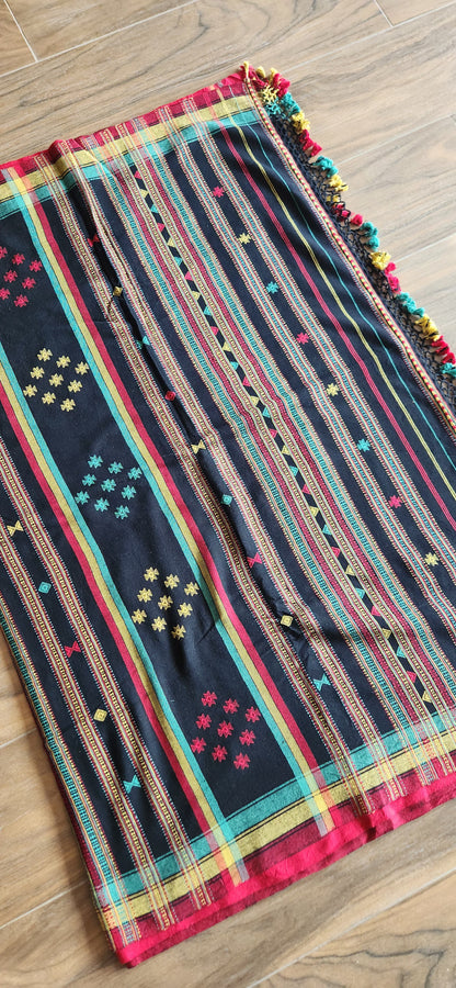 Bhujodi saree cotton saree handloom saree officewear saree black saree