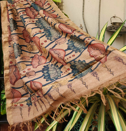 KALAMKARI BLUE LOTUS