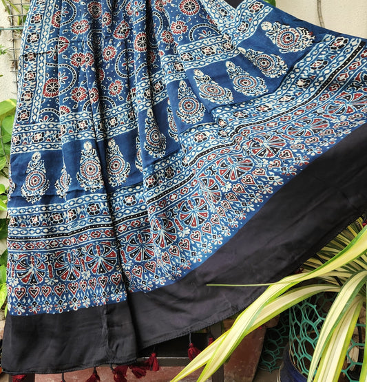 AJRAKH SILK DUPATTA