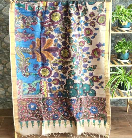 KALAMKARI SILK DUPATTA -