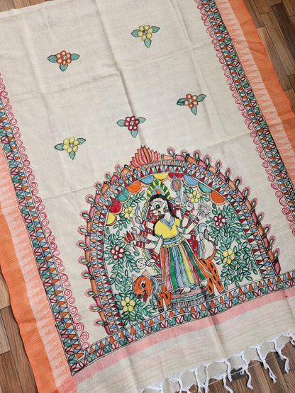 MADHUBANI DUPATTA - Ma Durga