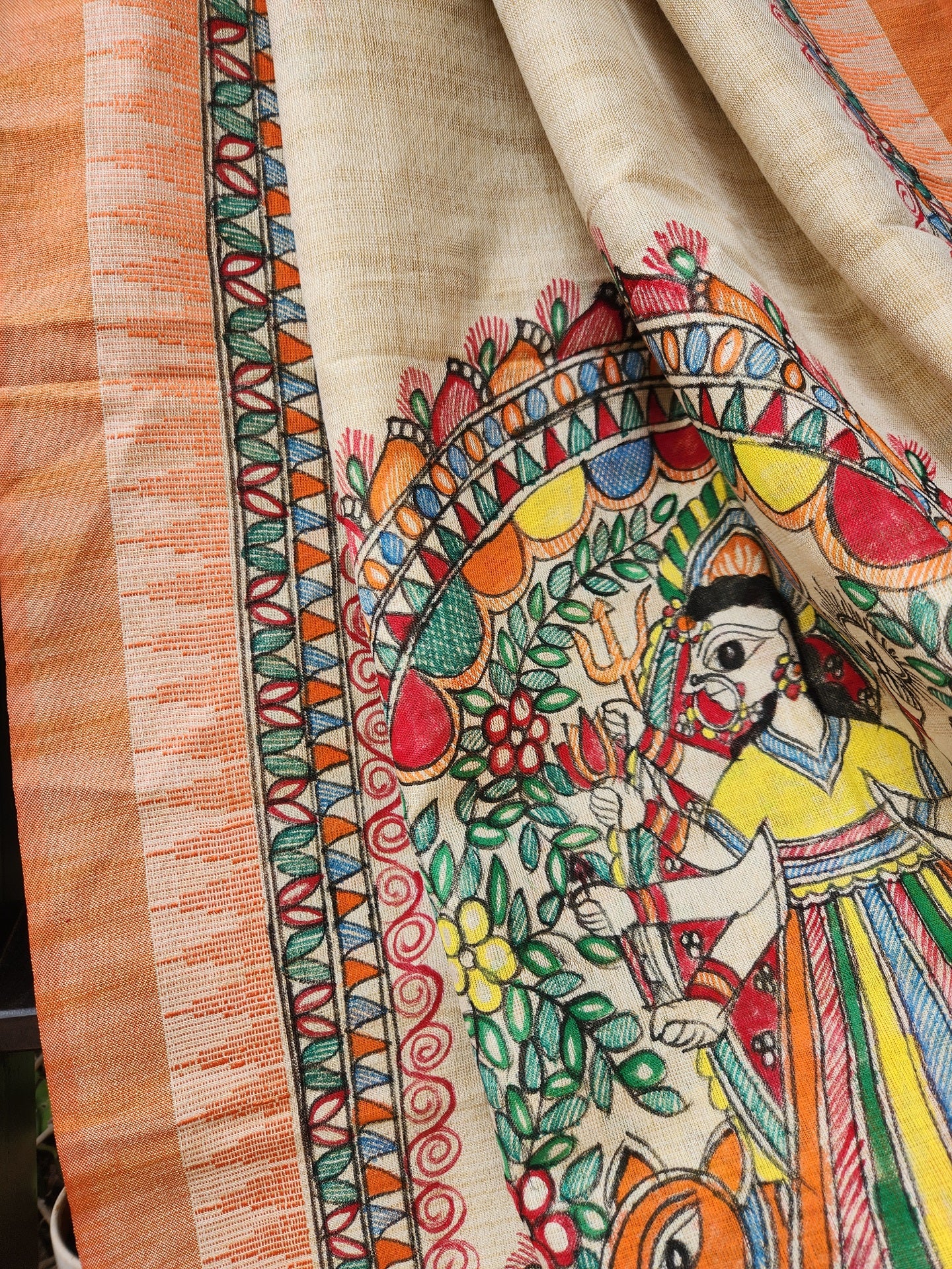 MADHUBANI DUPATTA - Ma Durga