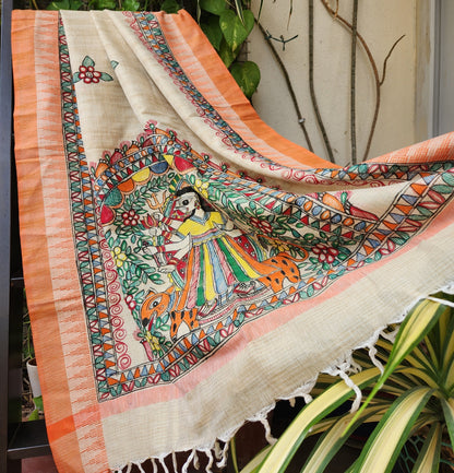 MADHUBANI DUPATTA - Ma Durga