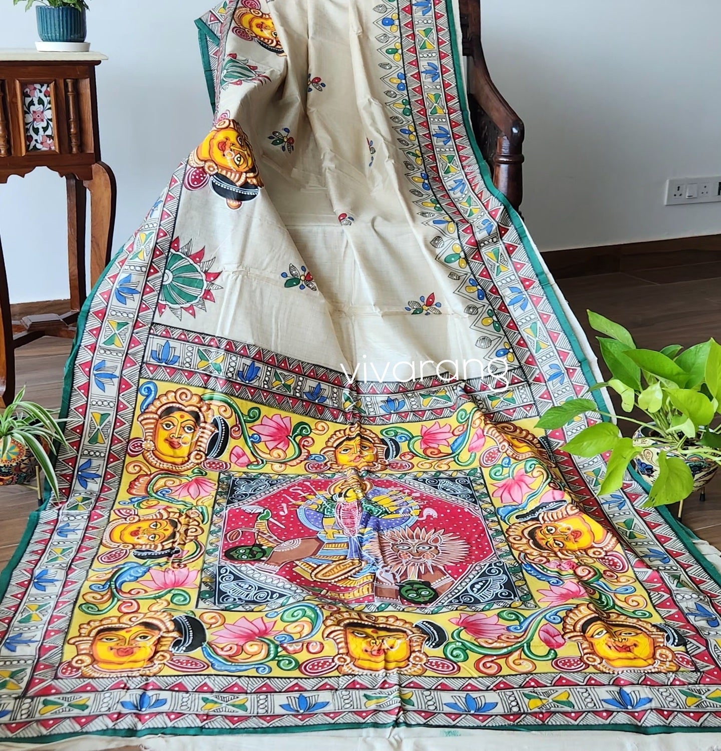 DURGA JI PATTACHITRA SAREE