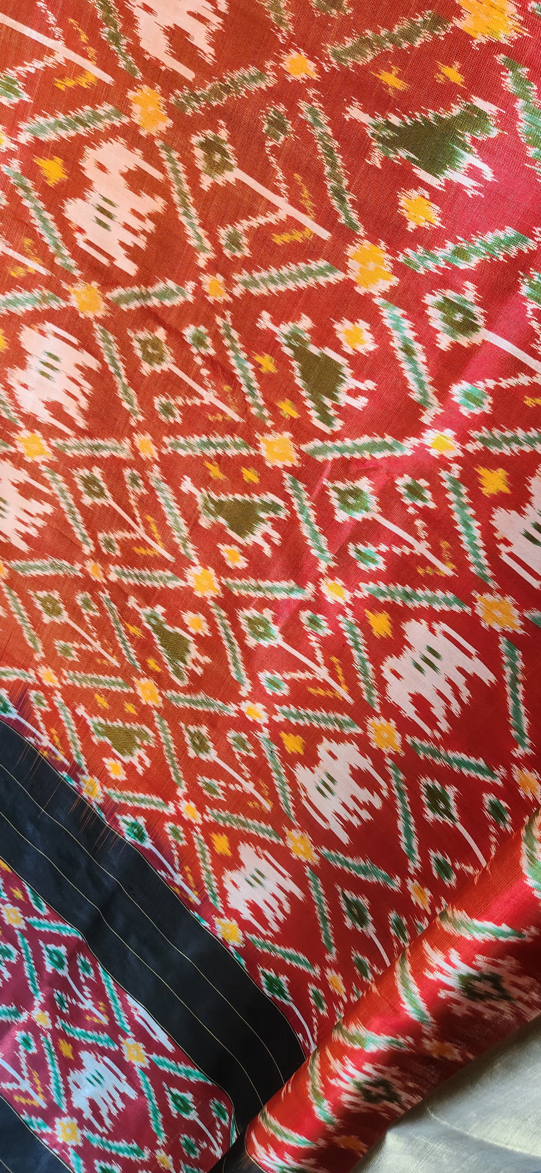 Ikat dupatta Red dupatta Black dupatta patola dupatta silk dupatta wedding dupatta