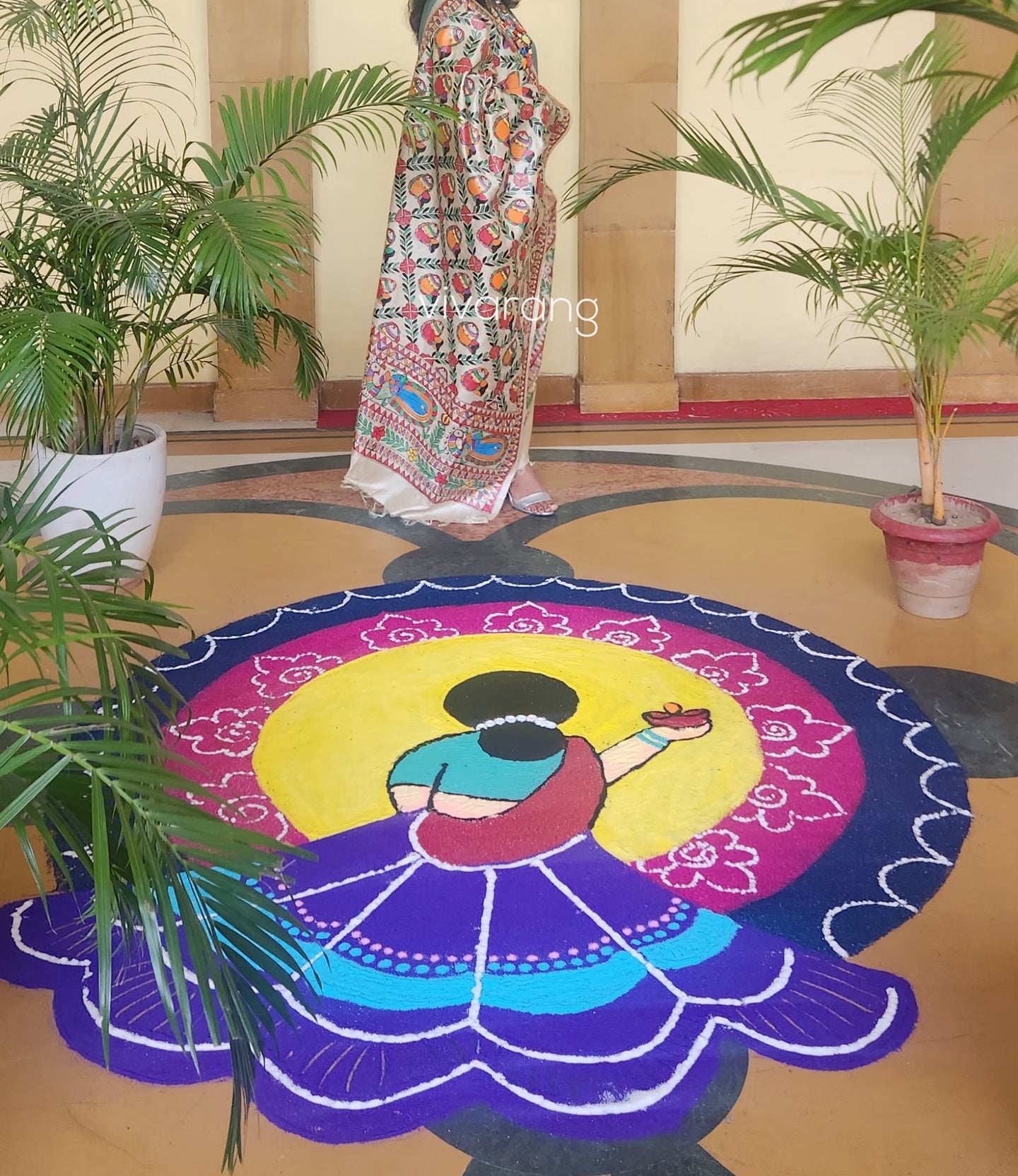 Madhubani dupatta fish dupatta silk dupatta officewear dupatta