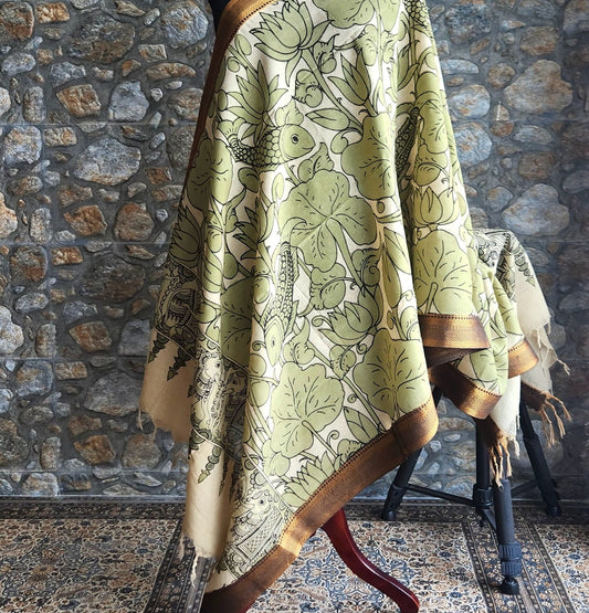 KALAMKARI SILK DUPATTA