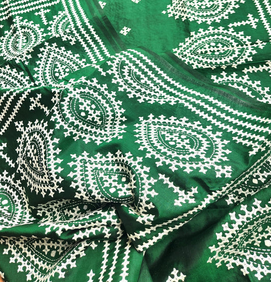 KUTCHWORK SILK SAREE