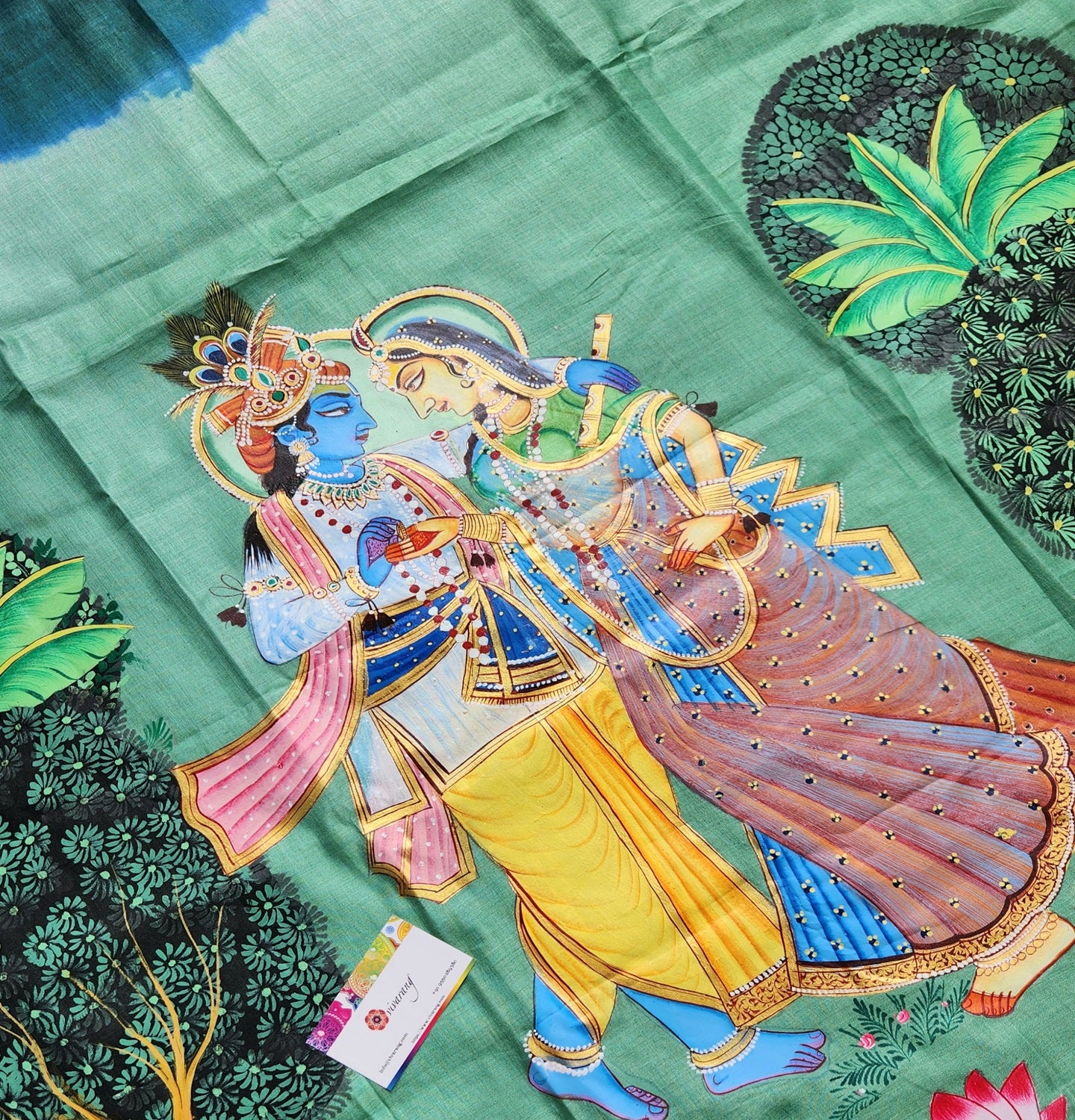 PICHWAI HANDPAINTED SAREE