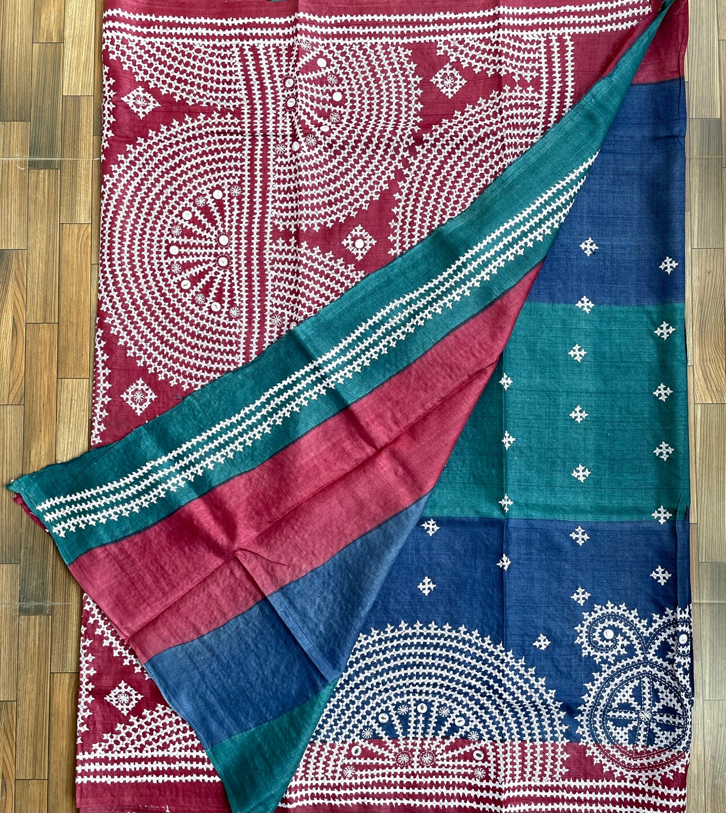 DESIGNER KUTCHWORK SILK SAREE