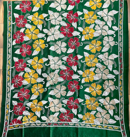 GREEN GLORY KANTHA DUPATTA