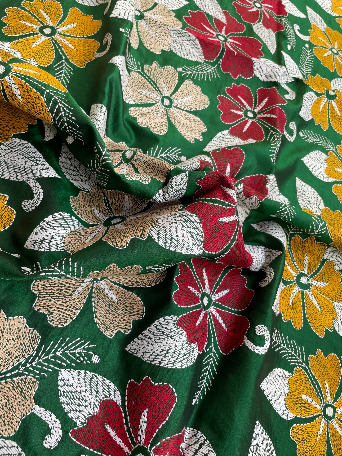 GREEN GLORY KANTHA DUPATTA
