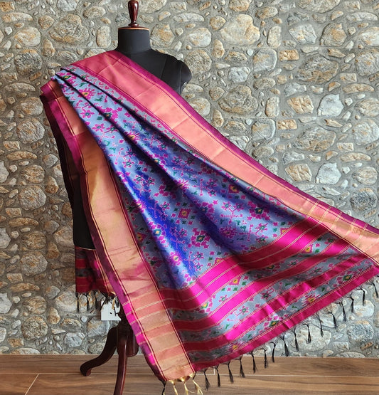 Purple dupatta Pink dupatta silk dupatta patola dupatta wedding dupatta Indian gifts
