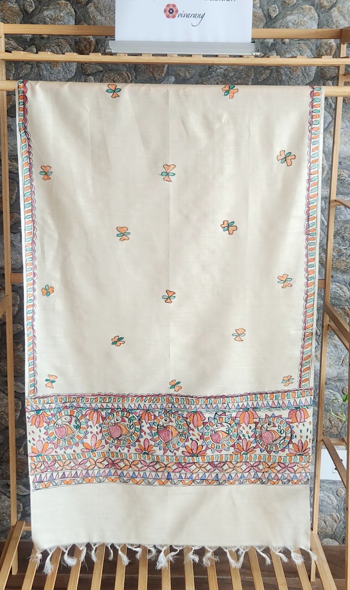Madhubani stole handmade gifts wedding return favors handmade corporate gifts gifting solutions