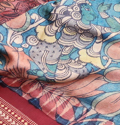 VIDARBHA TUSSAR KALAMKARI SAREE