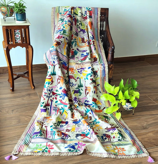 JUNGLE BOOK KANTHA SAREE