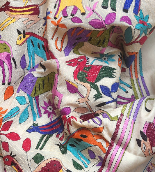 JUNGLE BOOK KANTHA SAREE