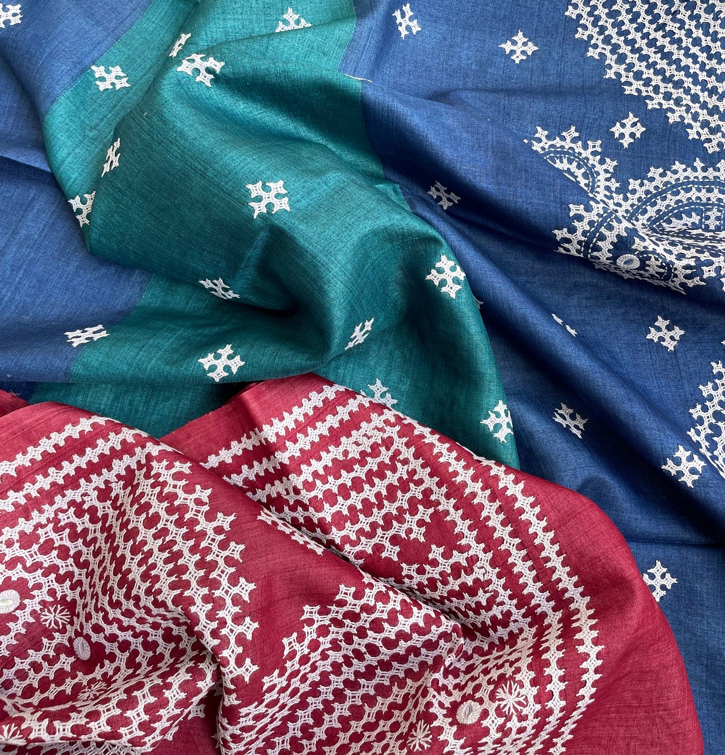DESIGNER KUTCHWORK SILK SAREE