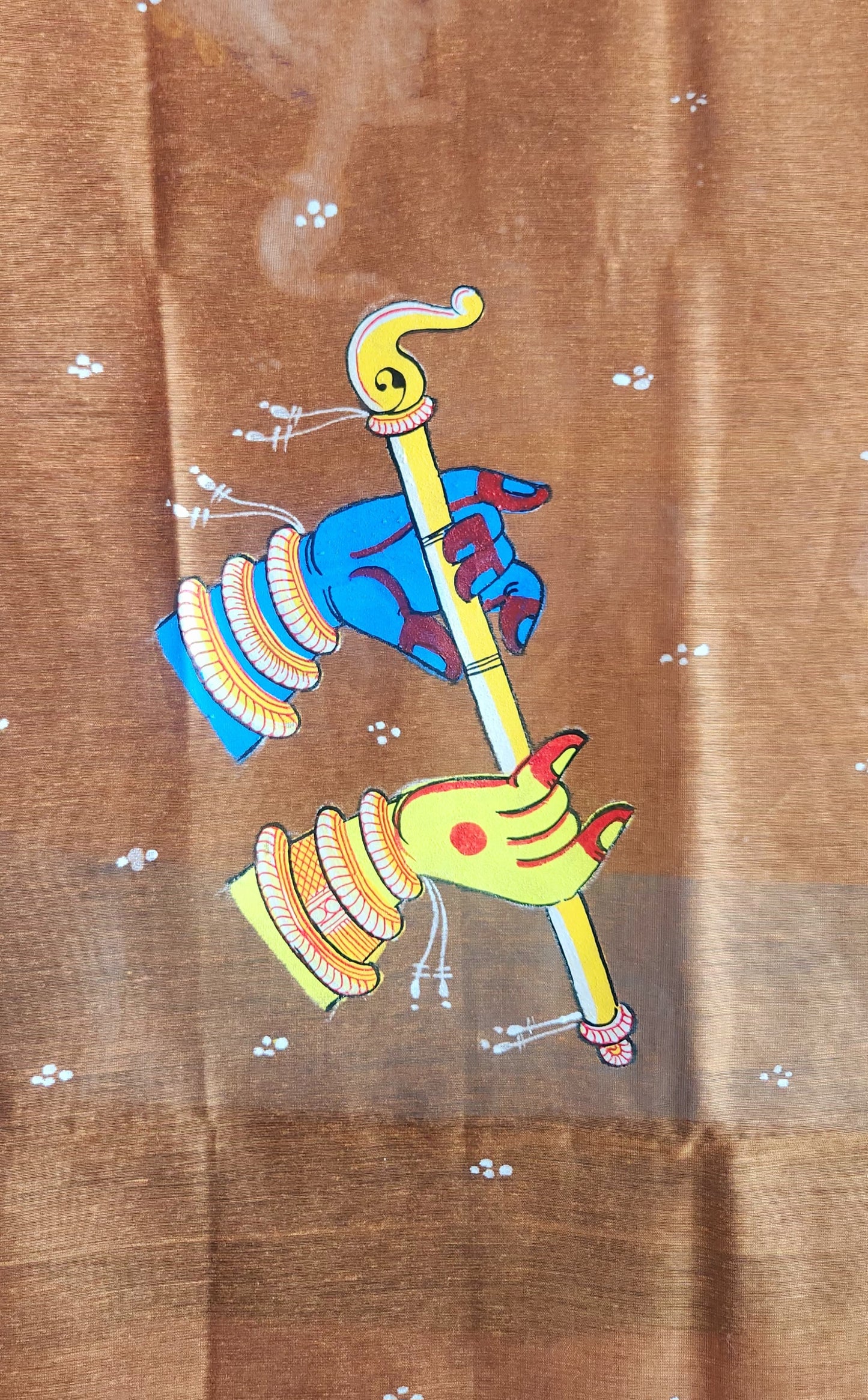 Kanha dupatta chanderi dupatta haldi function