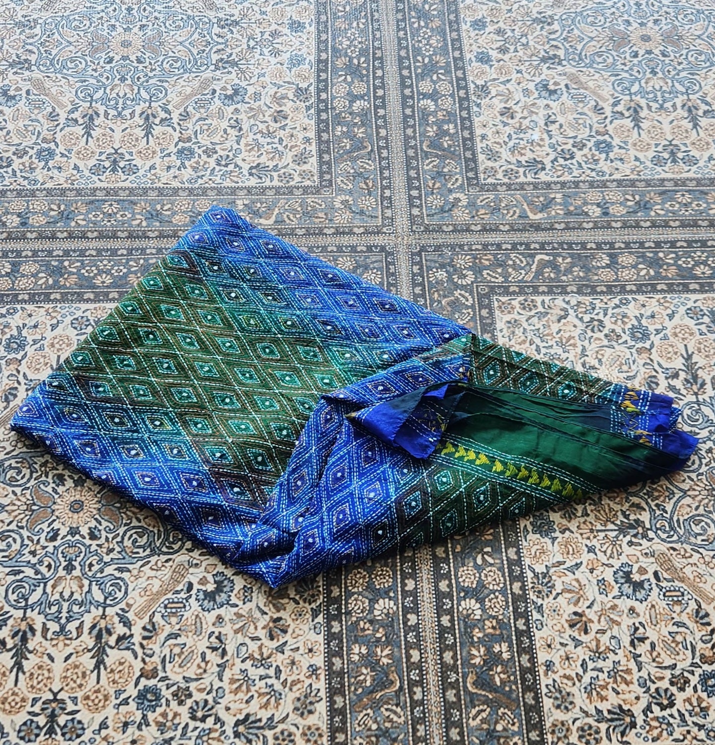 kantha dupatta Green dupatta