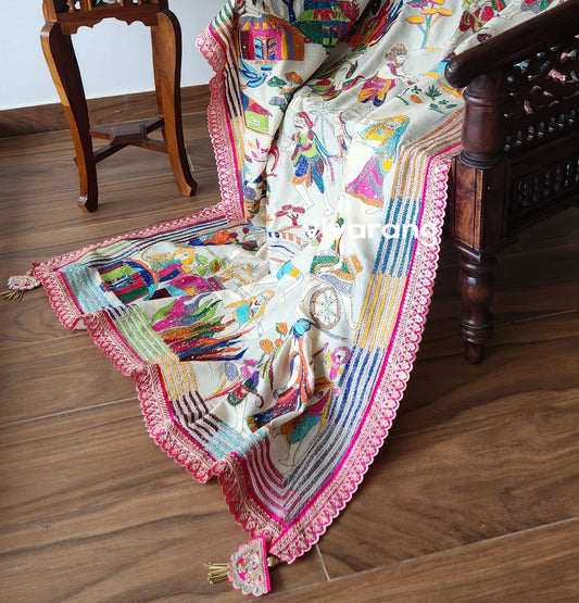DESIGNER RAMAYANA KANTHA DUPATTA