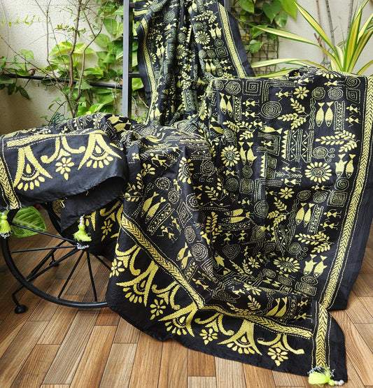 WARLI KANTHA DUPATTA