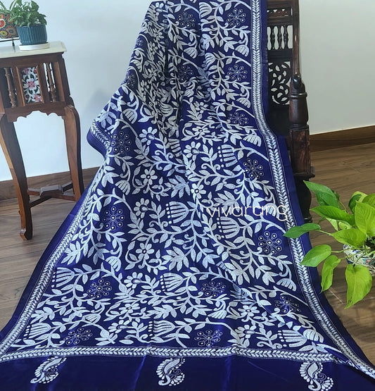Kantha_dupatta_blue_dupatta_designer_dupatta_gifts_for_wife_anniversary_giftIndiangifts