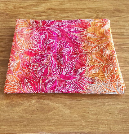 kantha dupatta Pink dupatta Orange dupatta Birds dupatta 