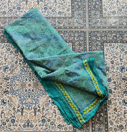Kantha dupatta silk dupatta