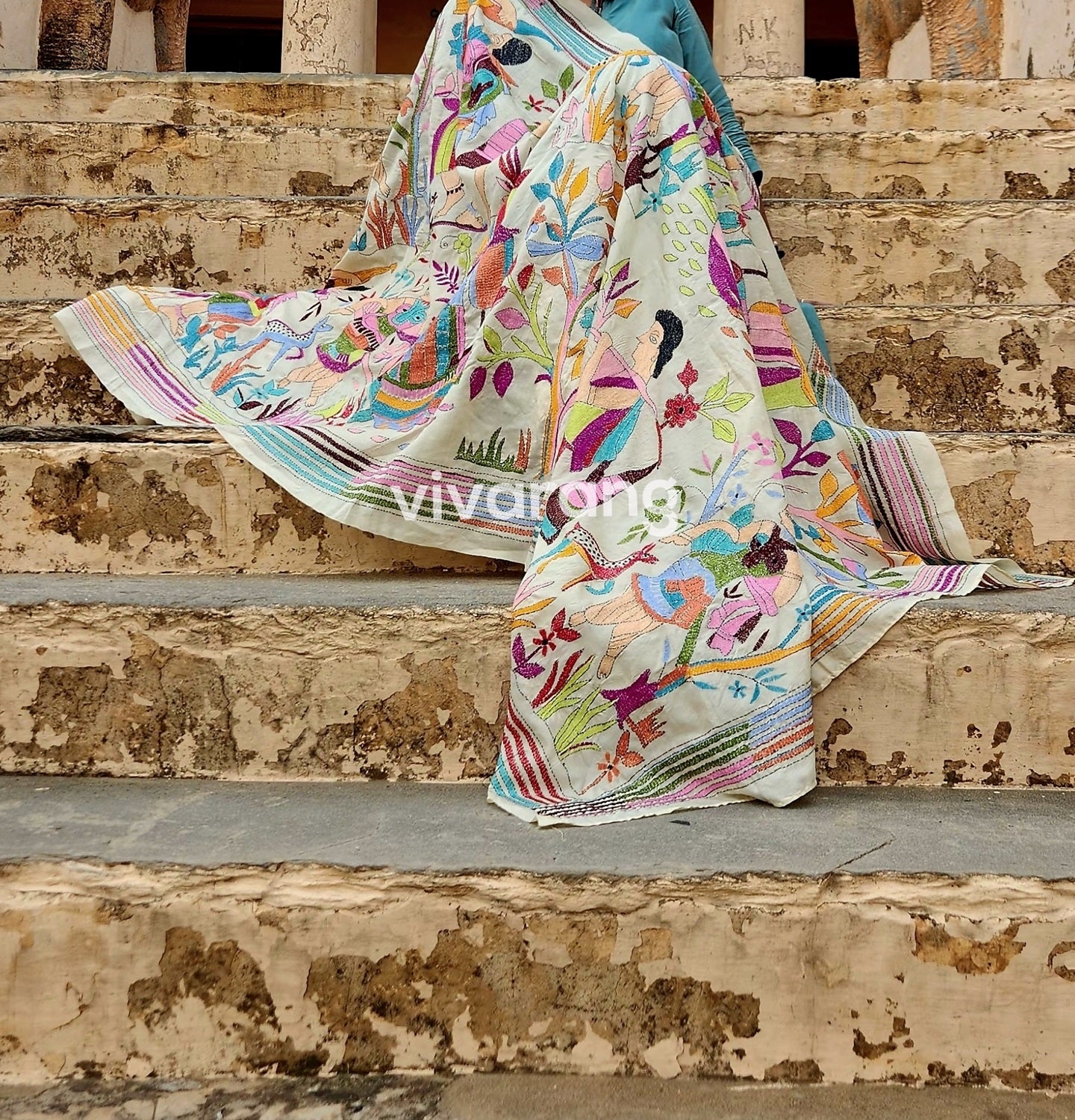 kantha dupatta Shakuntala dupatta