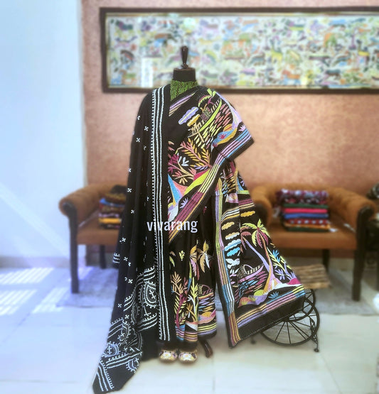 KANTHA SAREE  - NAAVIK