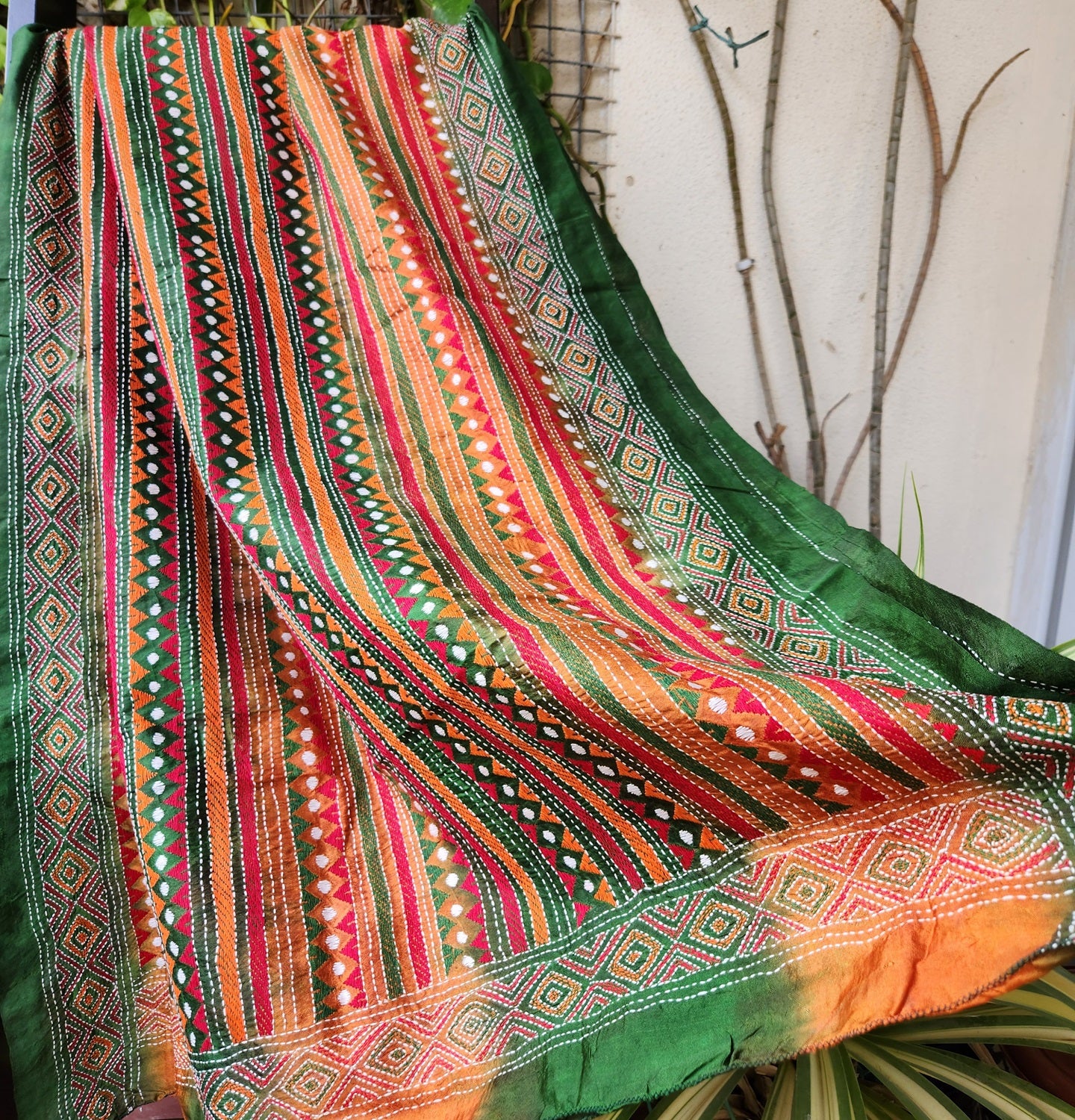 Green dupatta yellow kantha dupatta dupattas wedding shopping