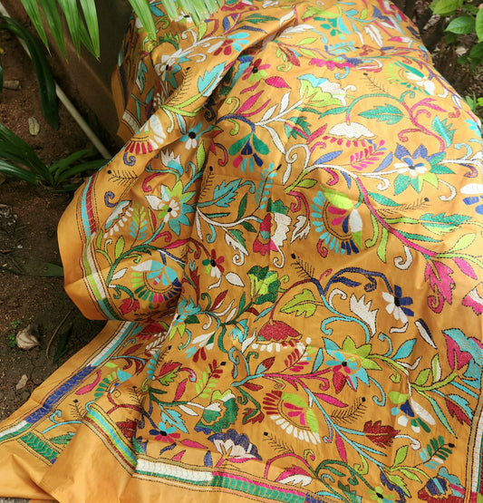 Kantha dupatta shekantha iTokri Pujo shopping Indian gifts dupatta for haldi function