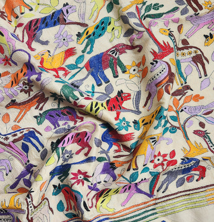 JUNGLE BOOK KANTHA SAREE