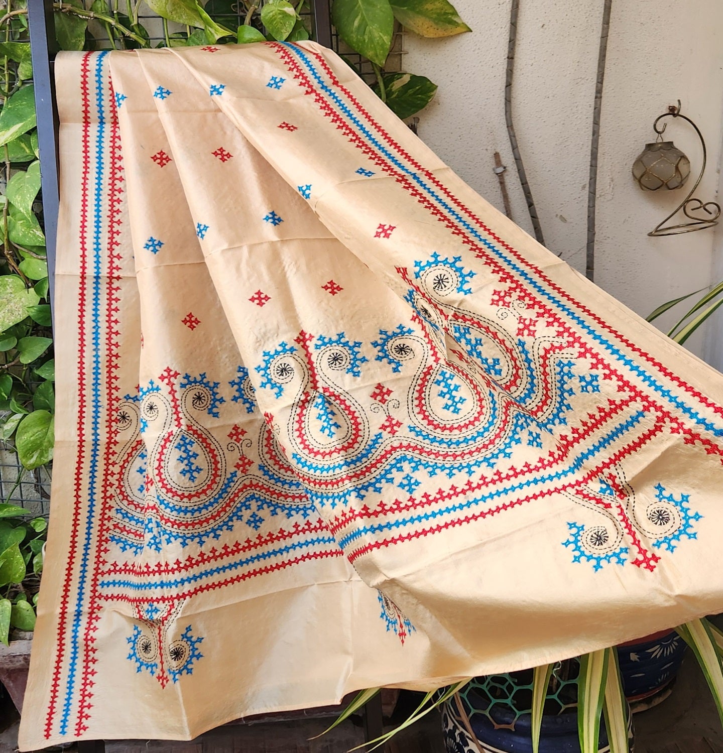 KUTCHWORK SILK DUPATTA