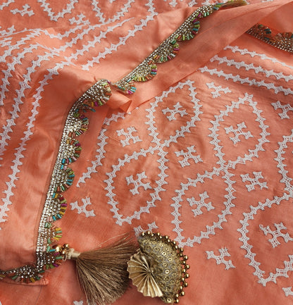 KUTCHWORK SILK SAREE