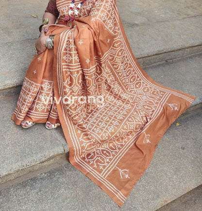 KUTCHWORK SILK SAREE