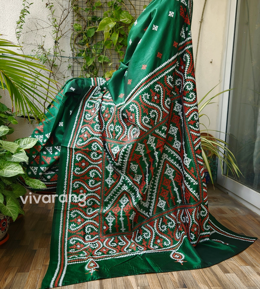 KUTCHWORK SILK SAREE