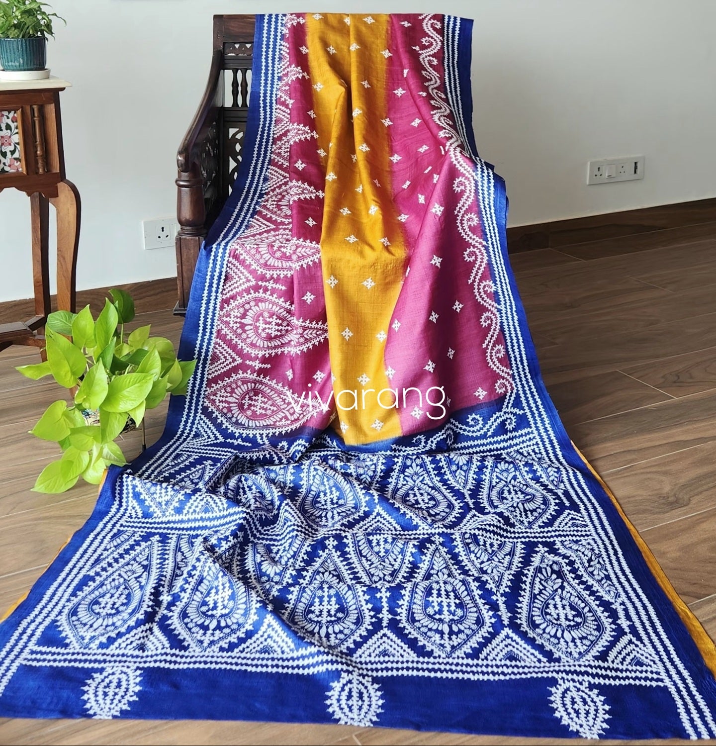 DESIGNER KUTCHWORK SILK SAREE