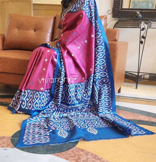 DESIGNER KUTCHWORK SILK SAREE