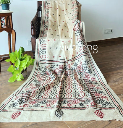 DESIGNER KUTCHWORK SILK SAREE