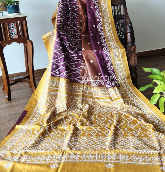 DESIGNER KUTCHWORK SILK SAREE