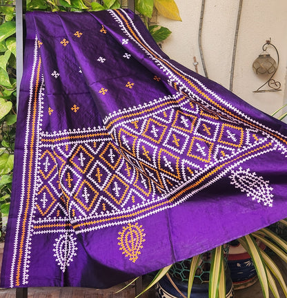KUTCHWORK SILK DUPATTA