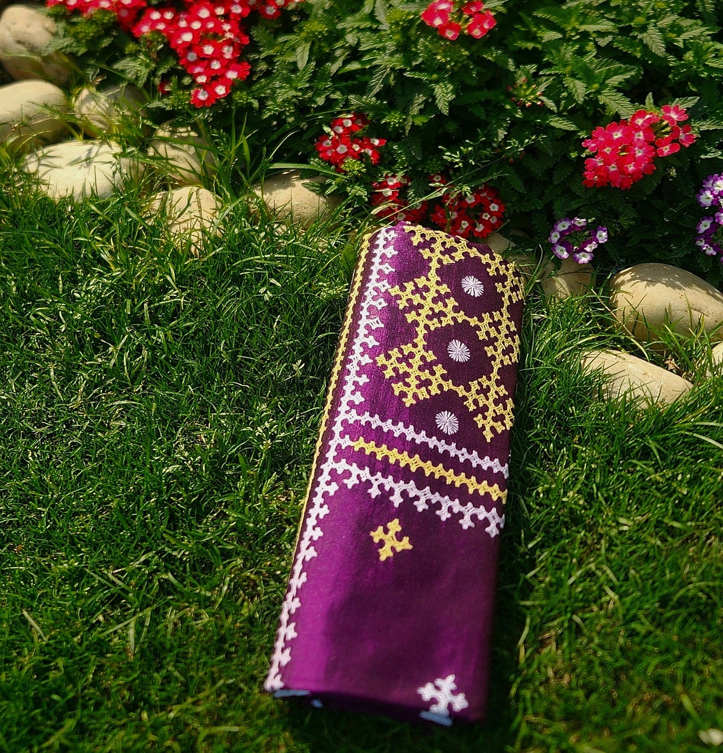 KUTCHWORK SILK DUPATTA